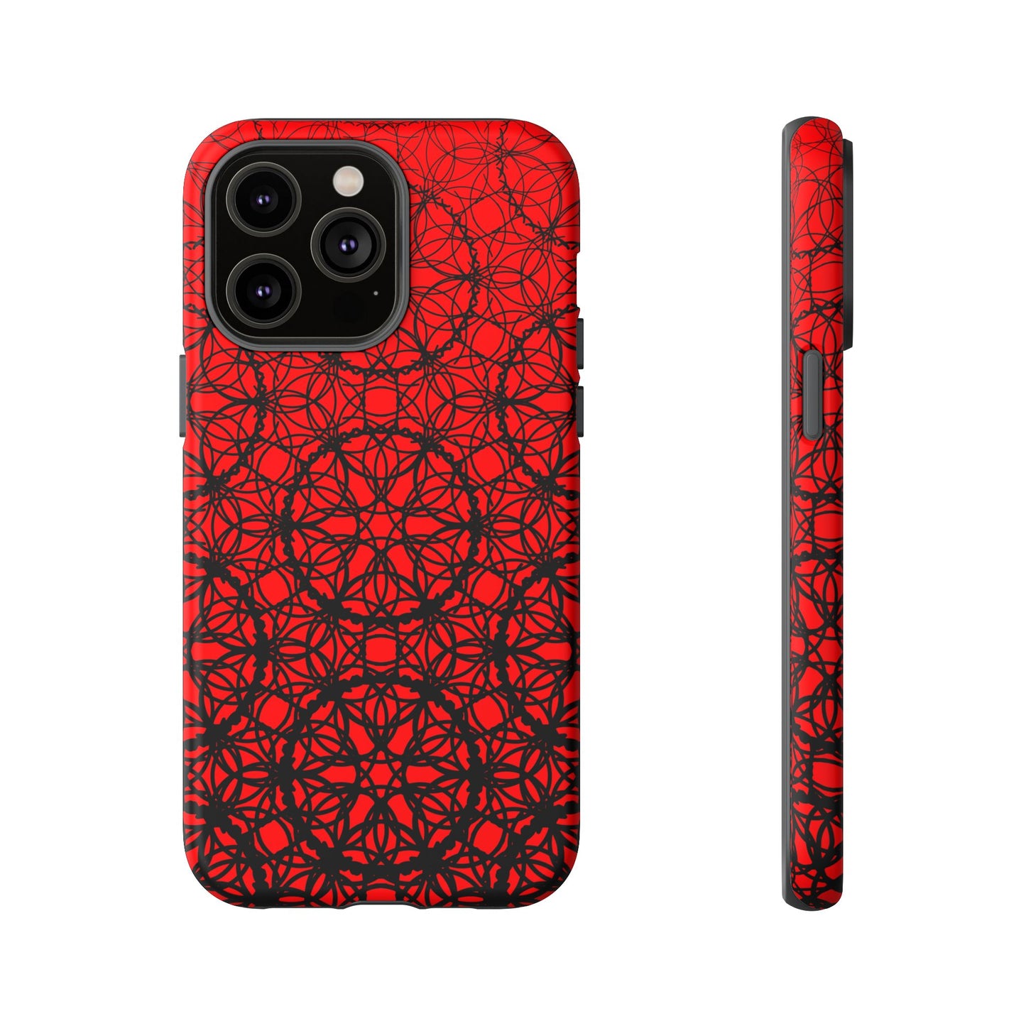 Vibrant Scarlet Fade Pattern - IPhone