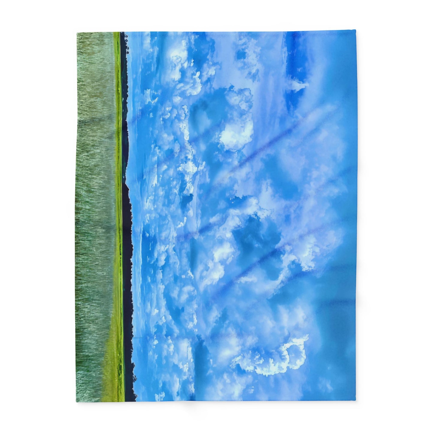 Marsh Cloudscape Fleece Blanket