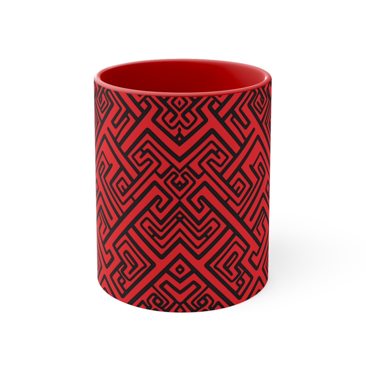 Geometric Hues on Red