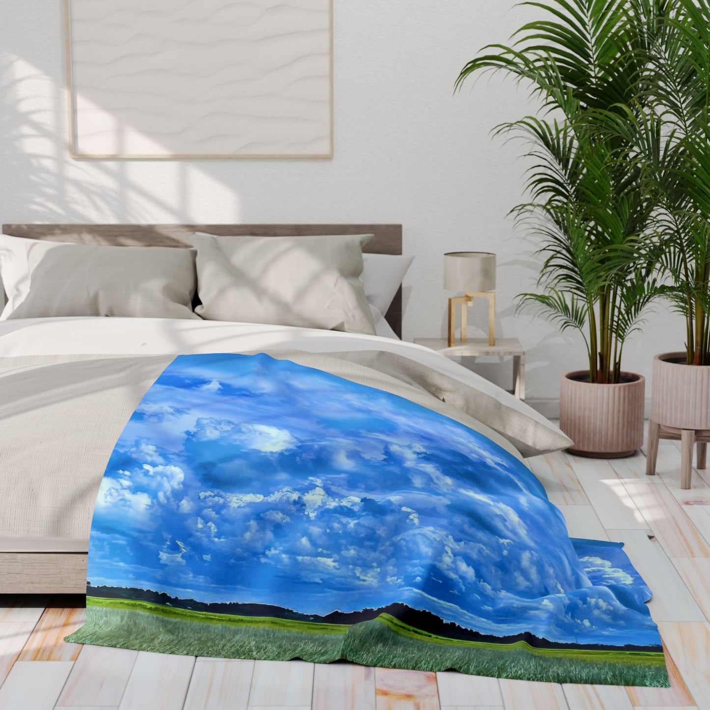 Marsh Cloudscape Fleece Blanket