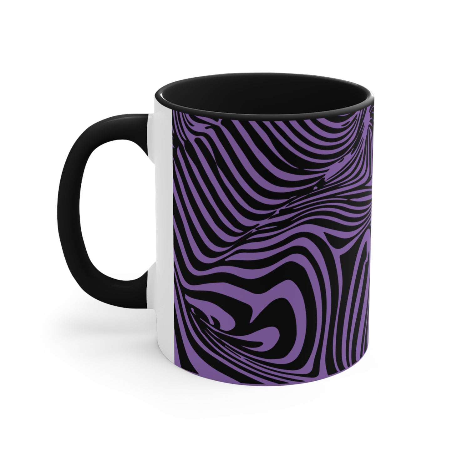 Zebra Swirl on Purple