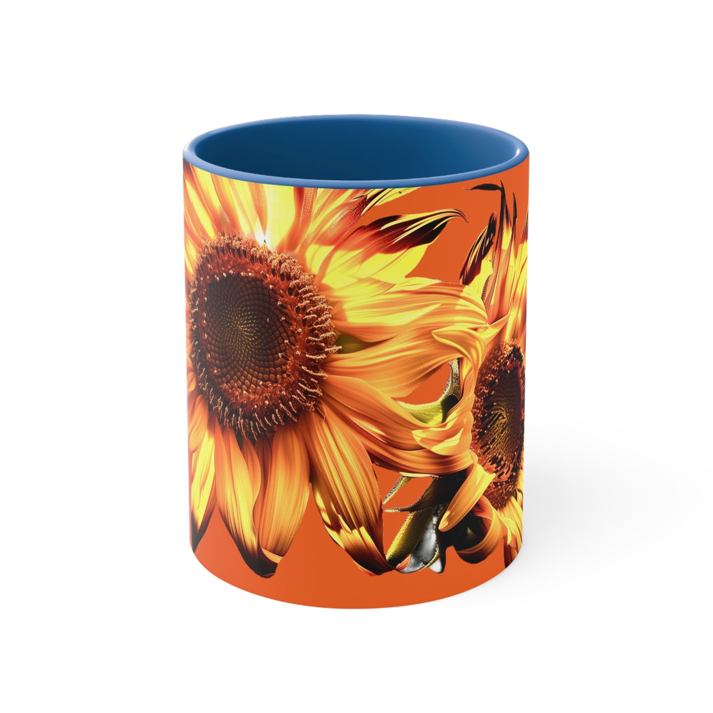 Sunflowers on Orange