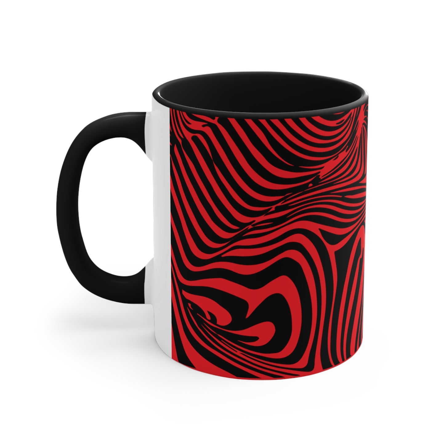 Zebra Swirl on Red