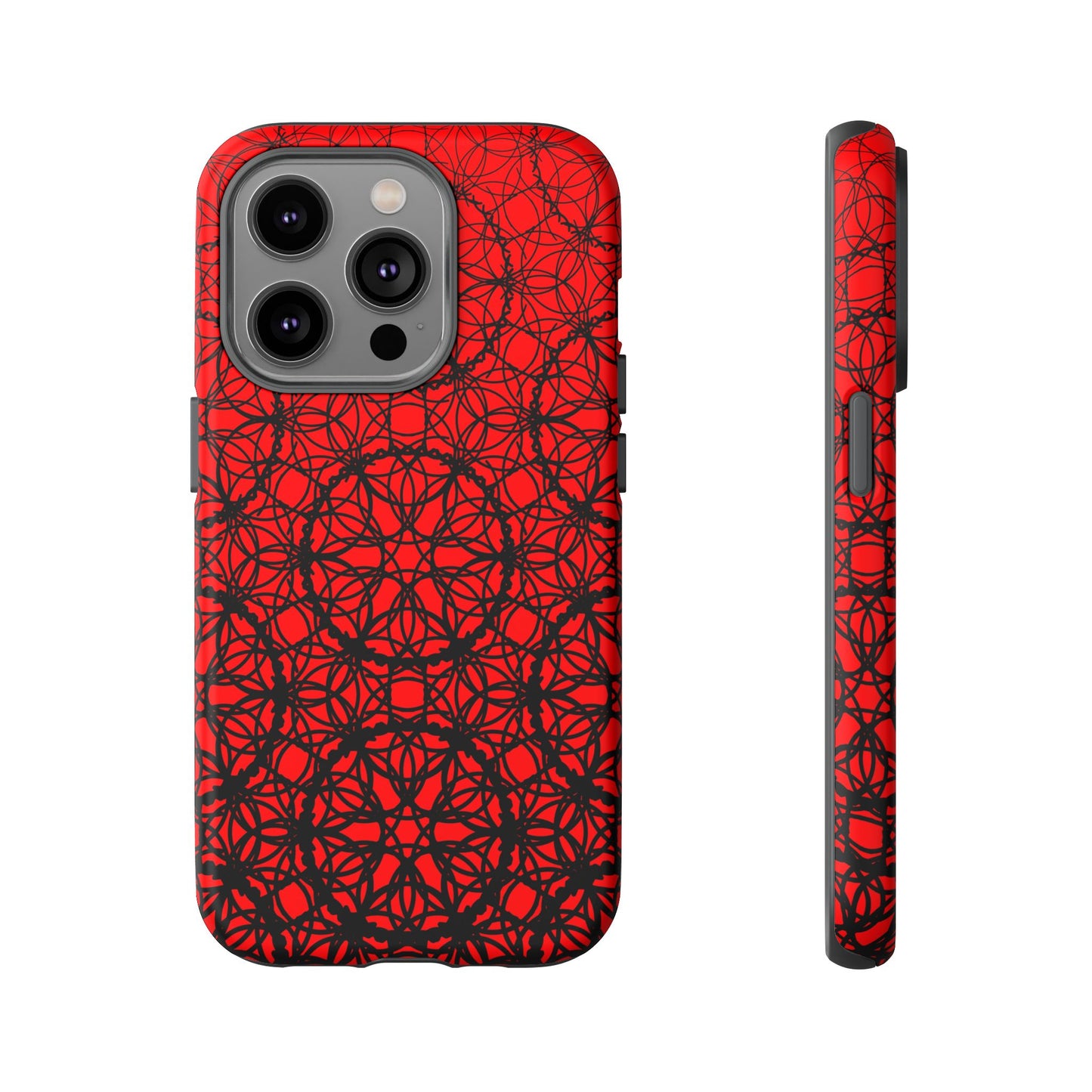 Vibrant Scarlet Fade Pattern - IPhone