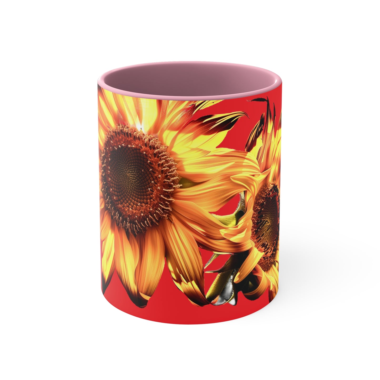 Sunflowers on Red