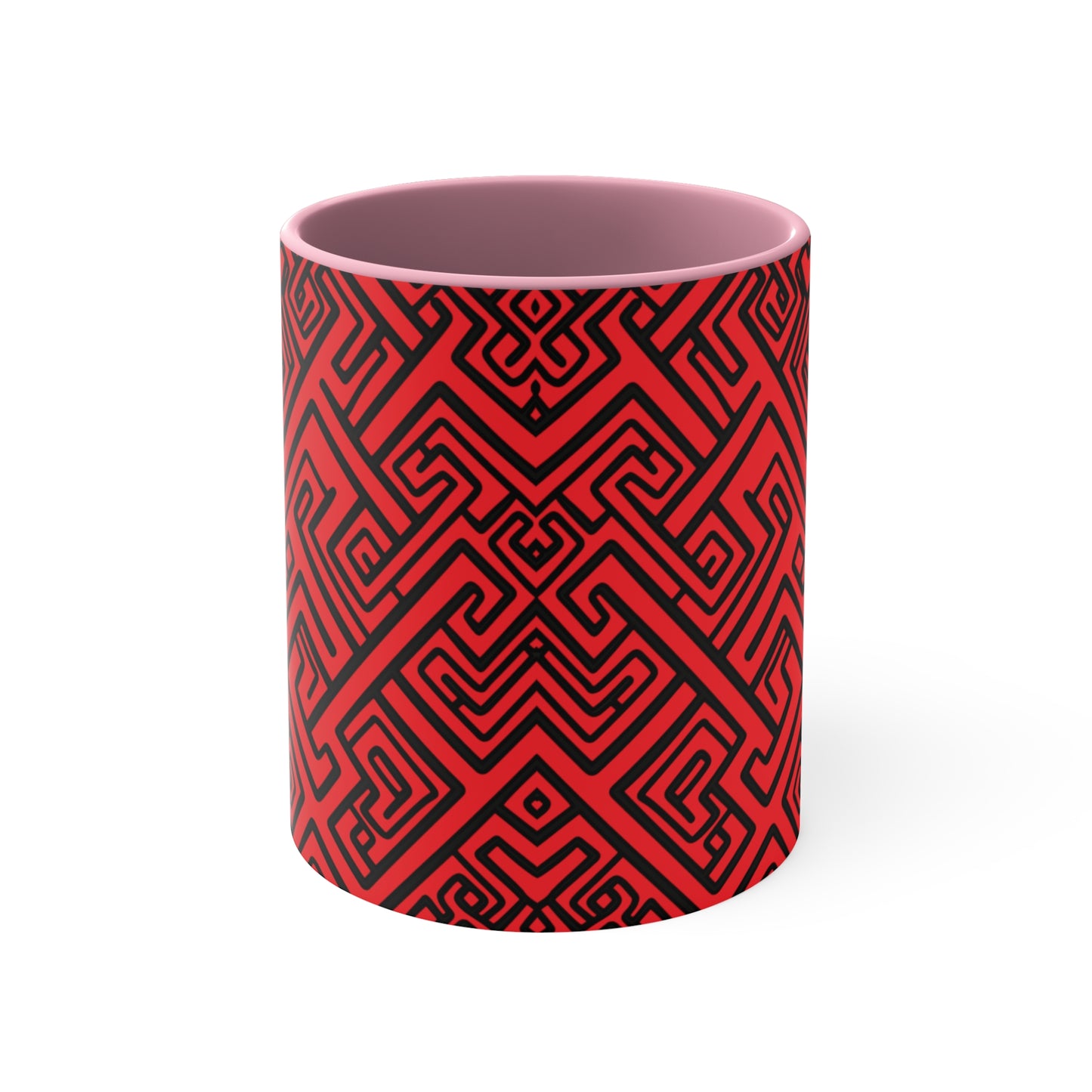 Geometric Hues on Red