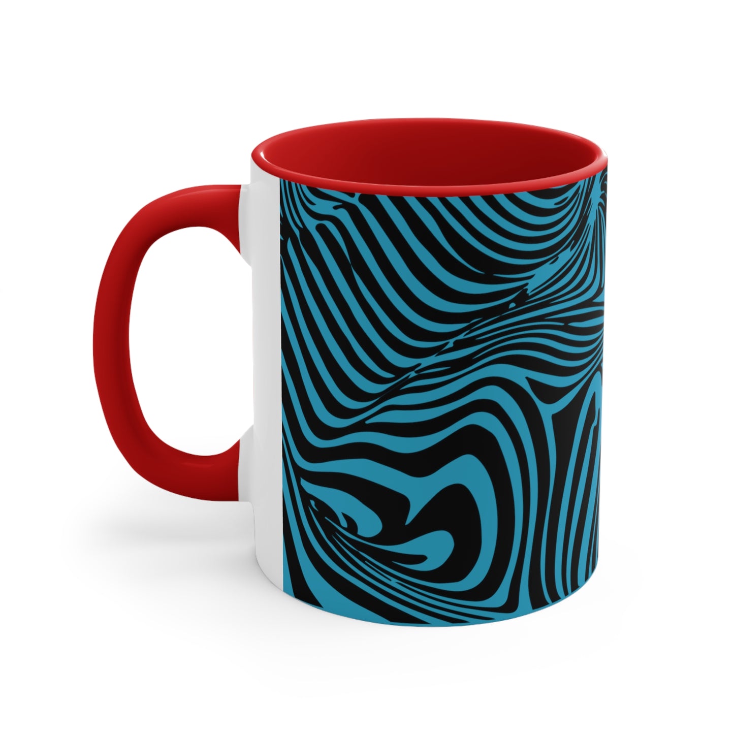 Zebra Swirl on Turquoise