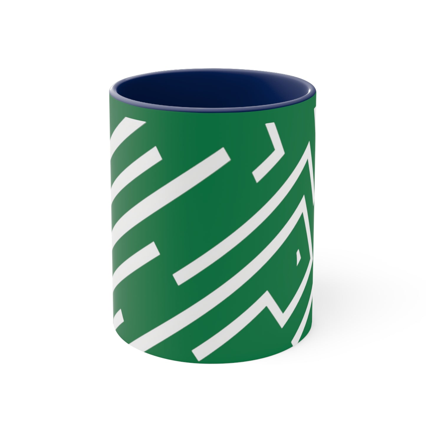 Simple Geo Stripe on Green