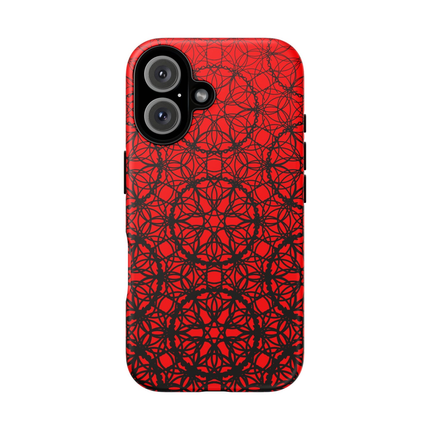 Vibrant Scarlet Fade Pattern - IPhone