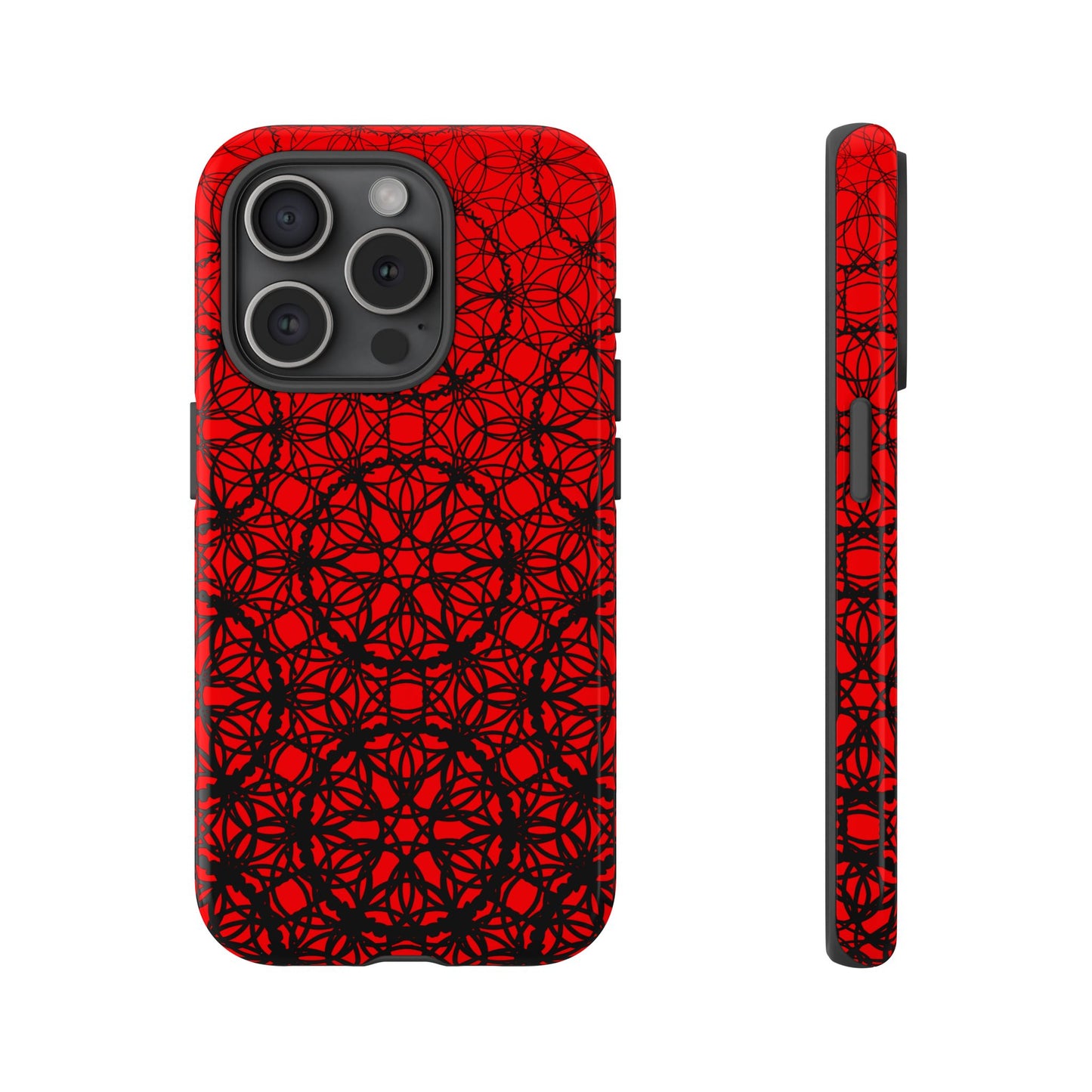 Vibrant Scarlet Fade Pattern - IPhone