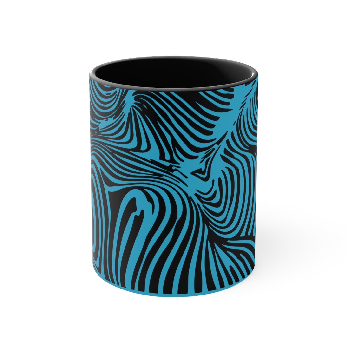 Zebra Swirl on Turquoise