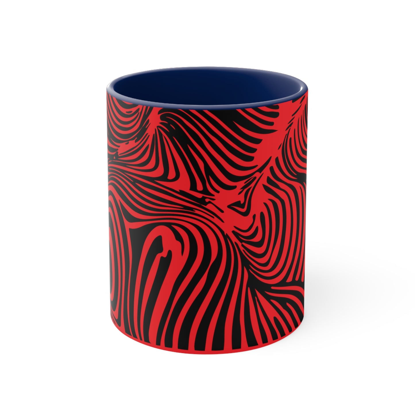 Zebra Swirl on Red