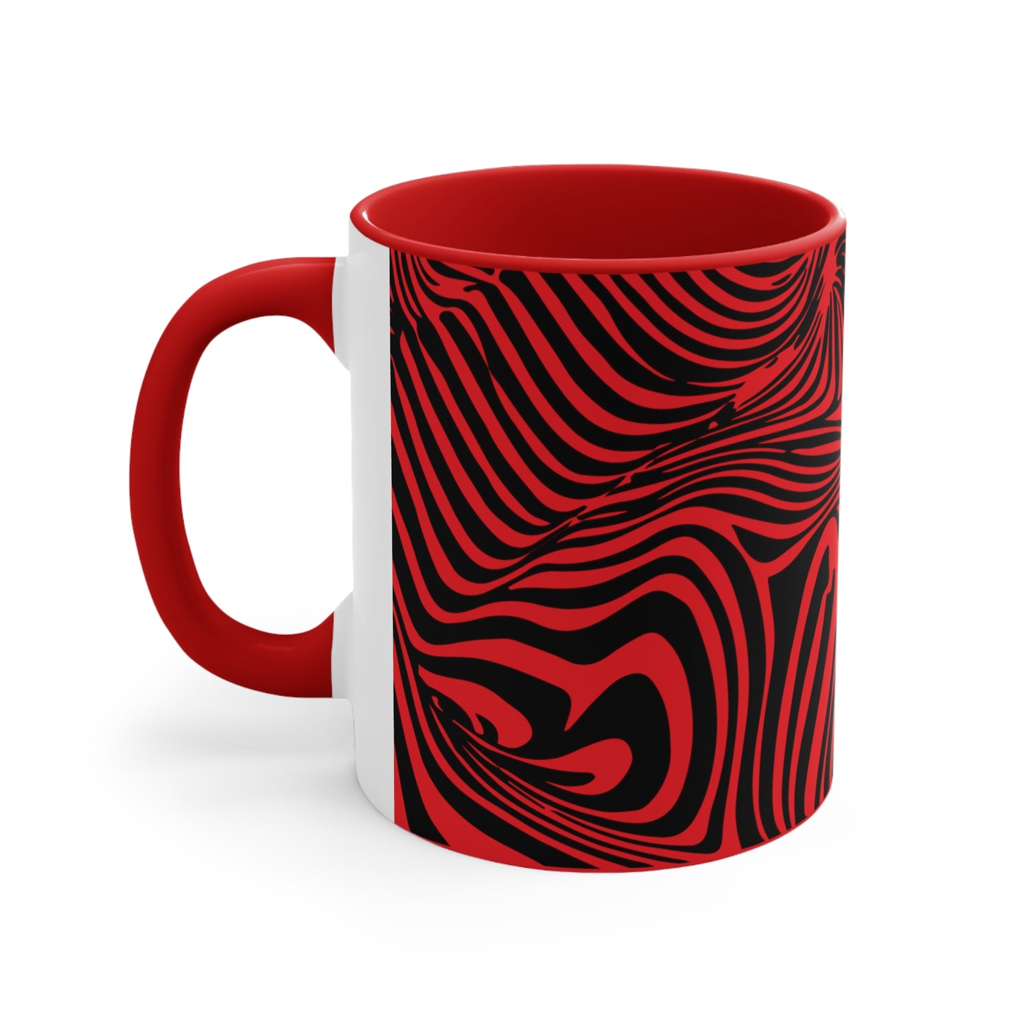 Zebra Swirl on Red