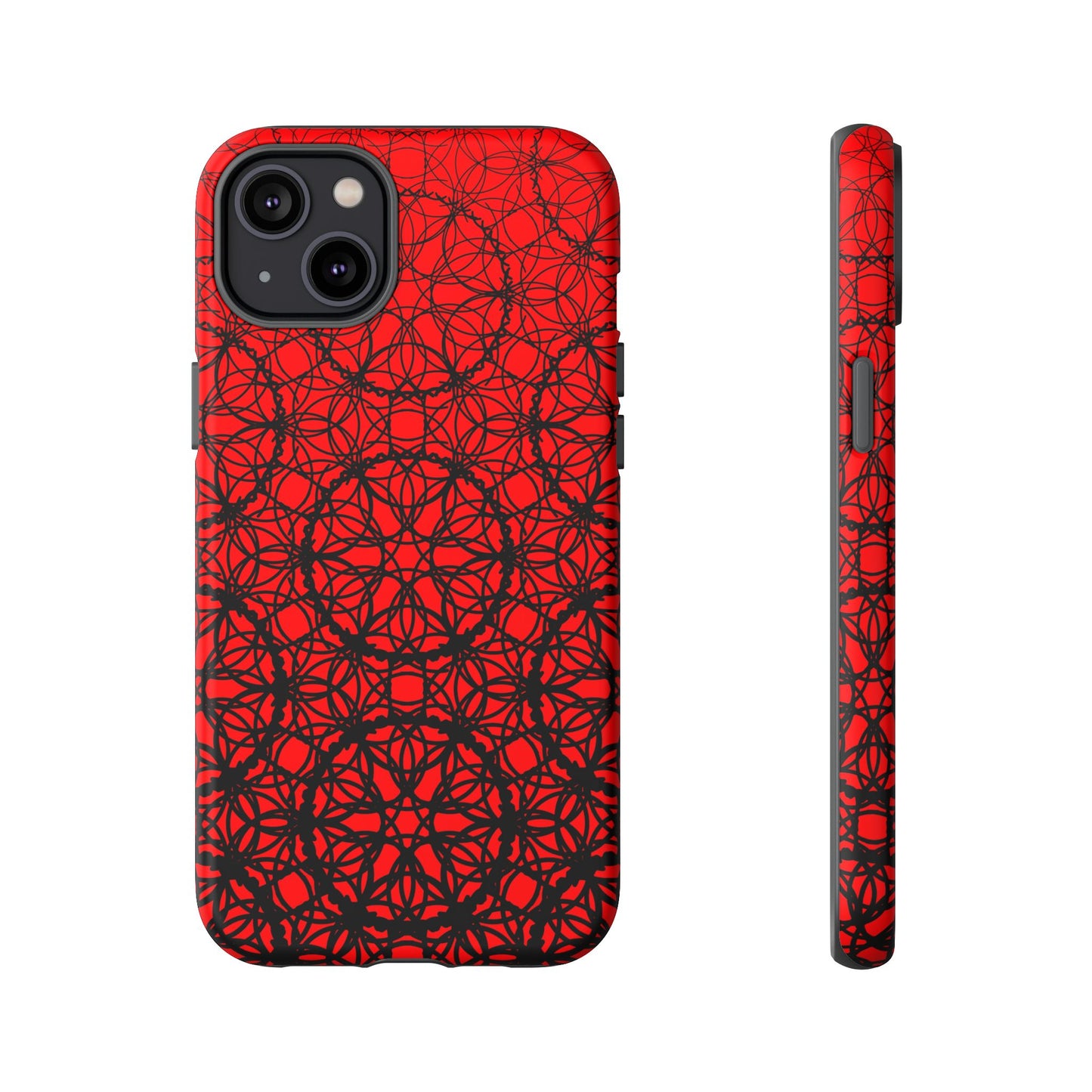 Vibrant Scarlet Fade Pattern - IPhone