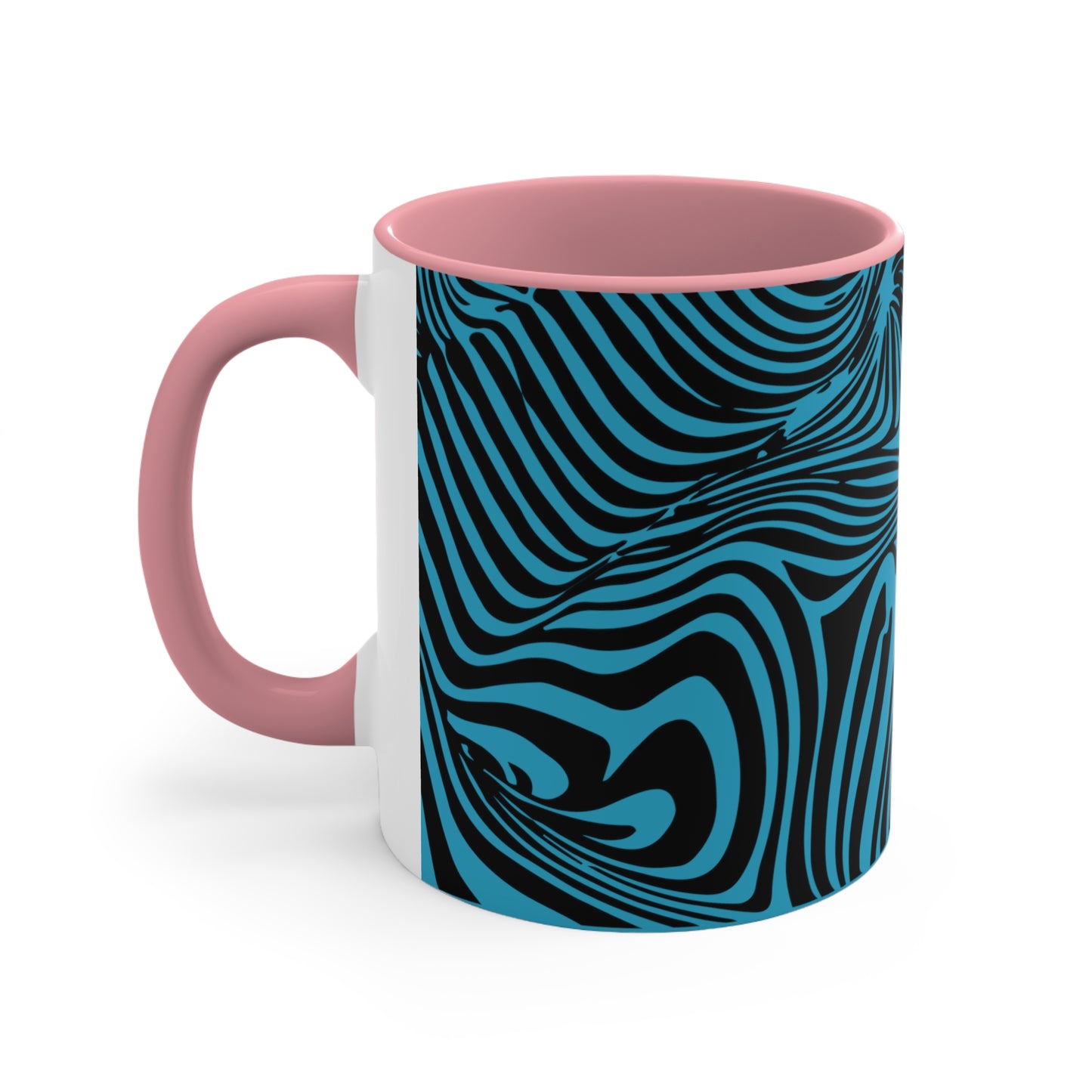 Zebra Swirl on Turquoise