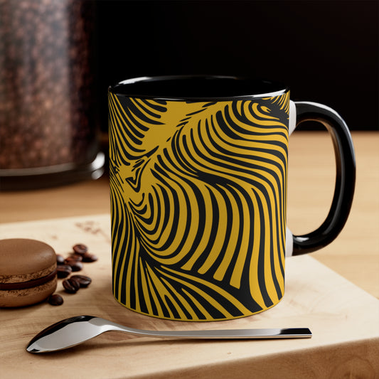 Zebra Swirl on Yellow