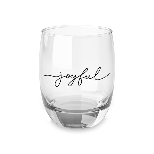 Joyful Whiskey Glass