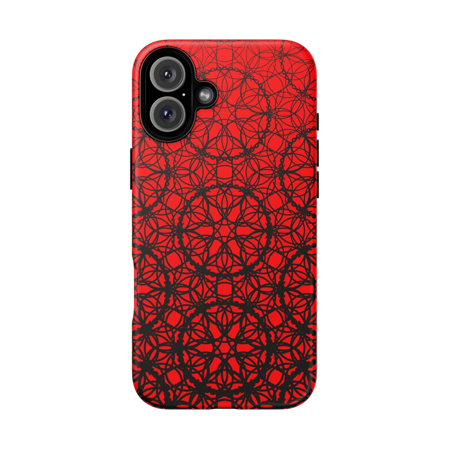 Vibrant Scarlet Fade Pattern - IPhone