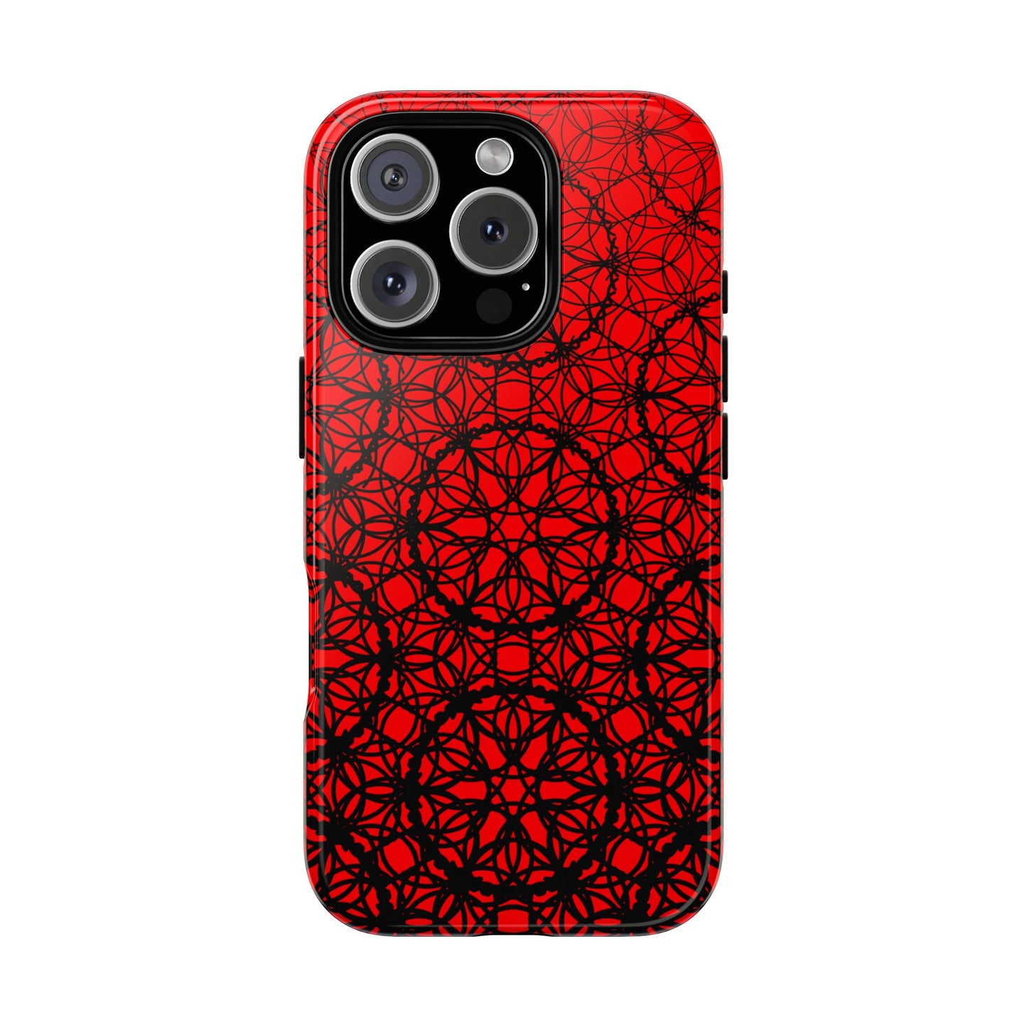 Vibrant Scarlet Fade Pattern - IPhone