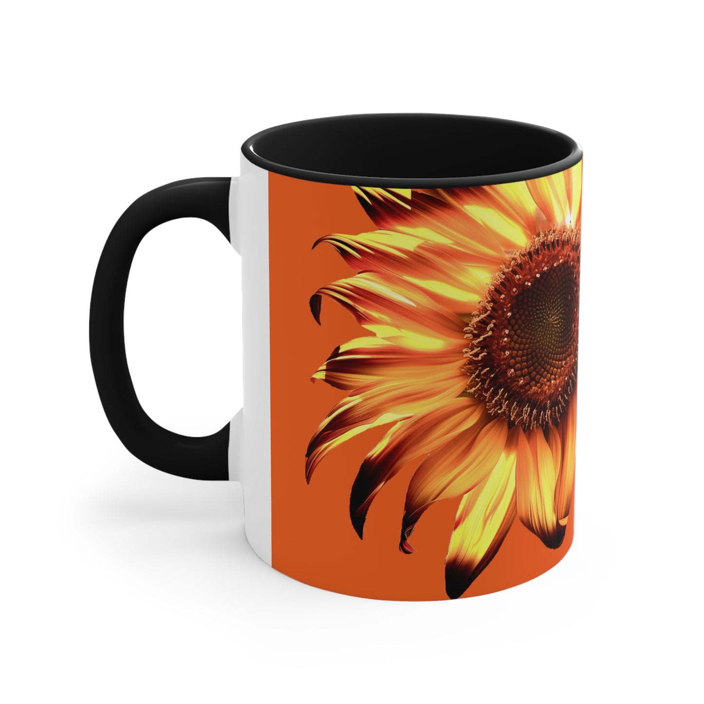 Sunflowers on Orange