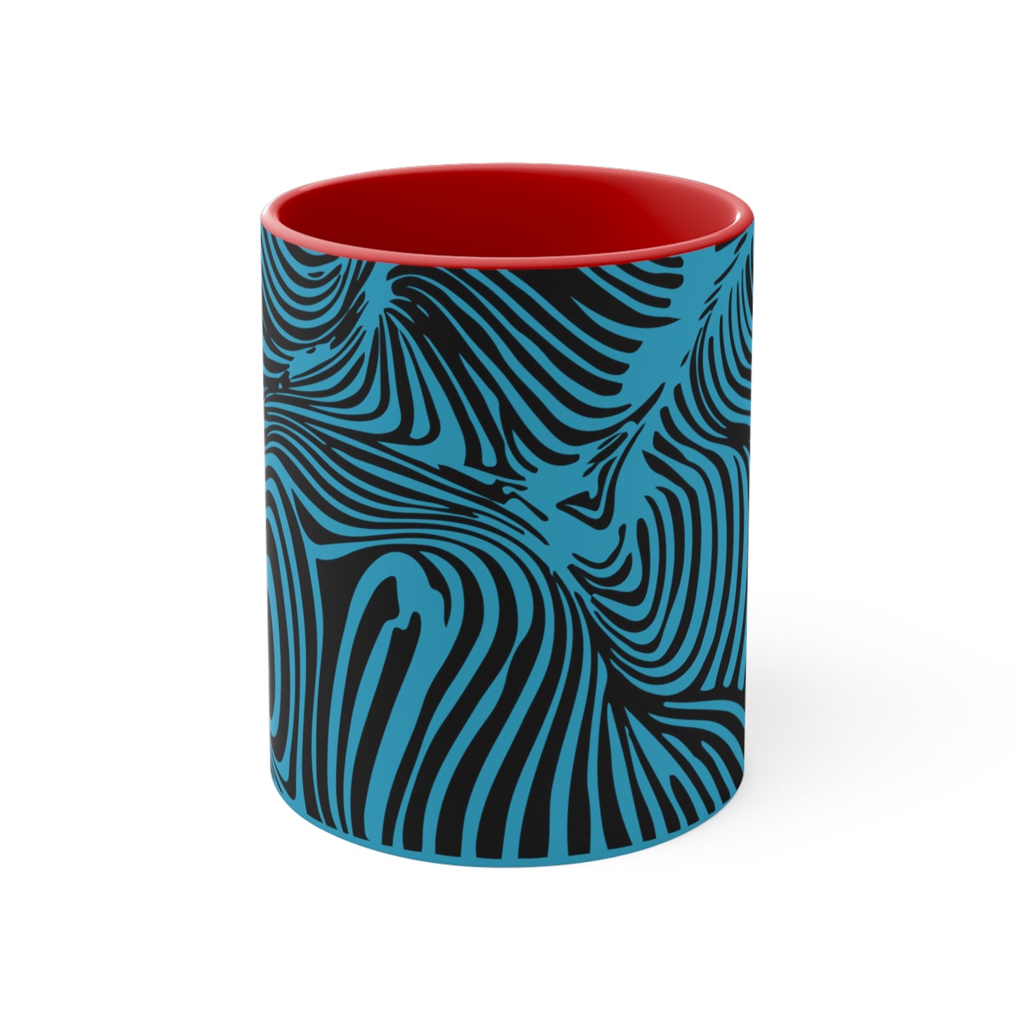 Zebra Swirl on Turquoise