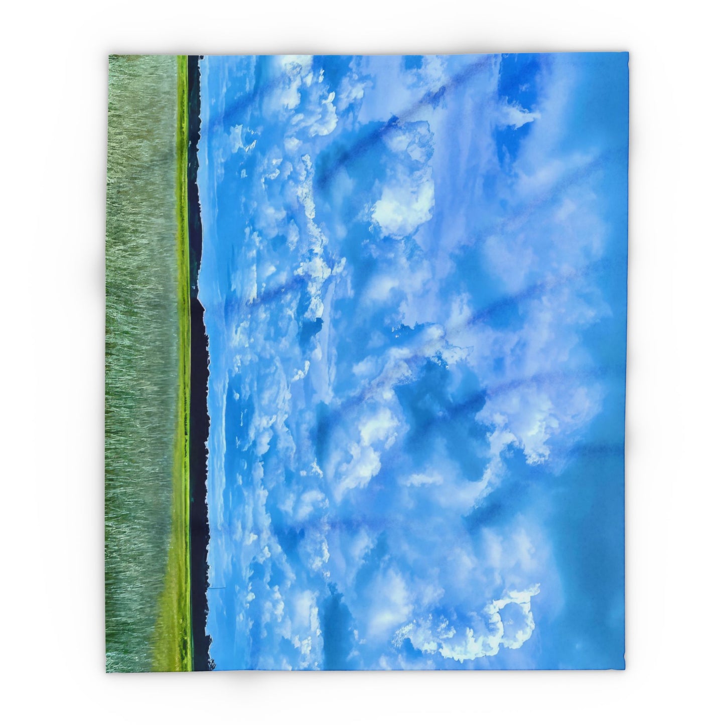 Marsh Cloudscape Fleece Blanket