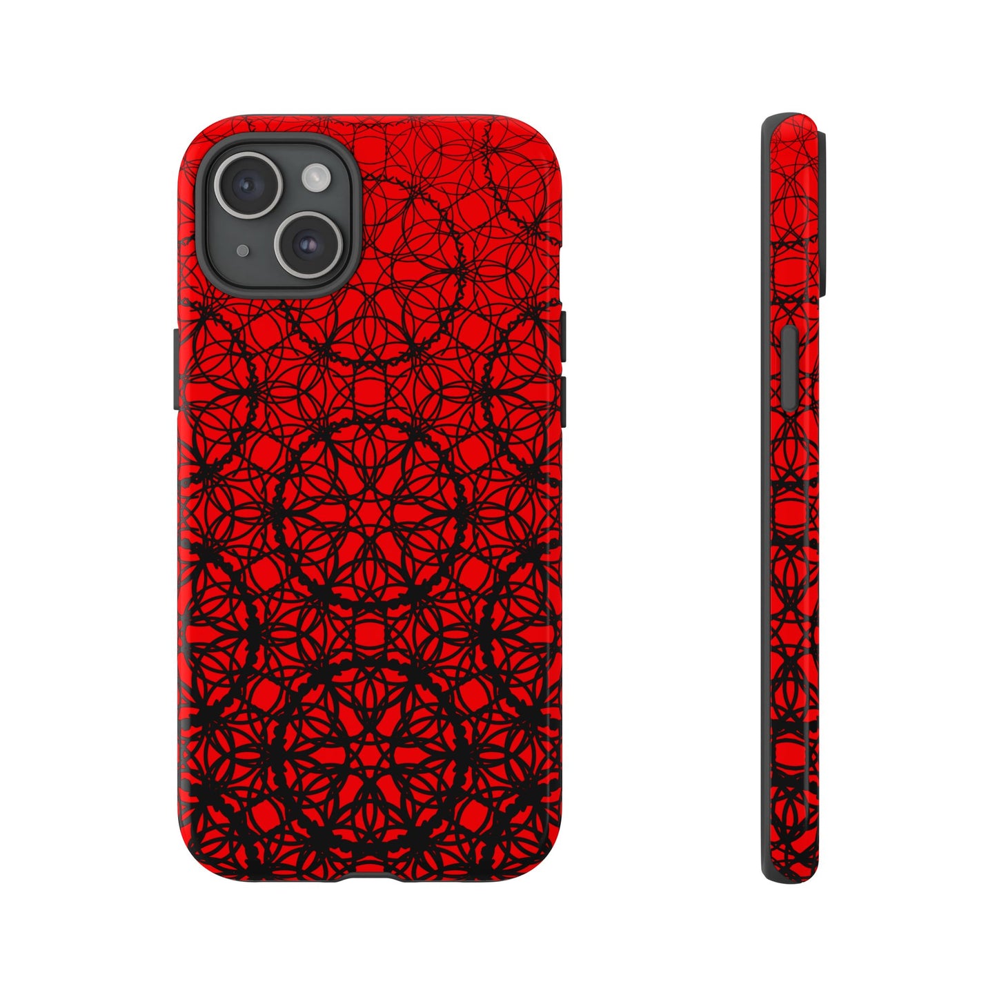 Vibrant Scarlet Fade Pattern - IPhone