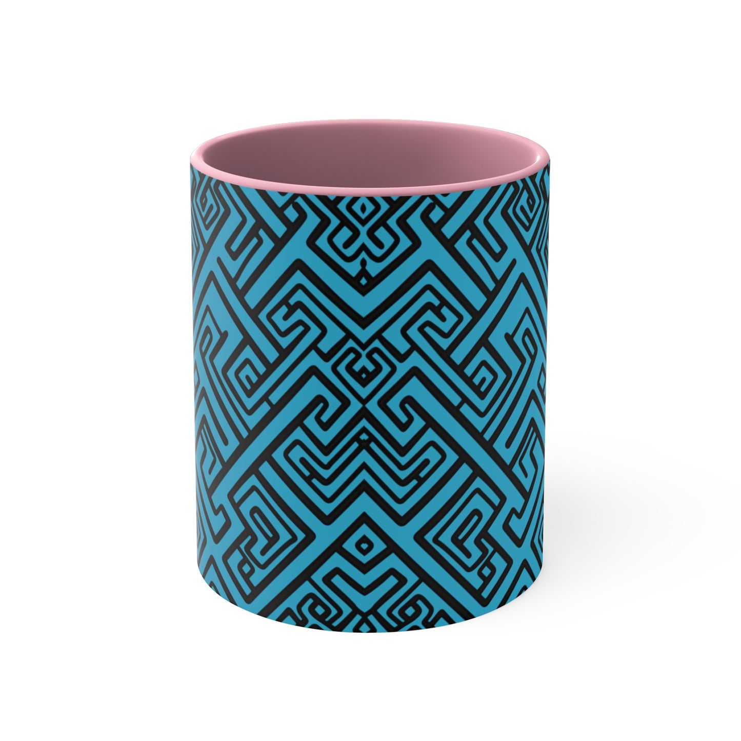 Geometric Hues on Turquoise