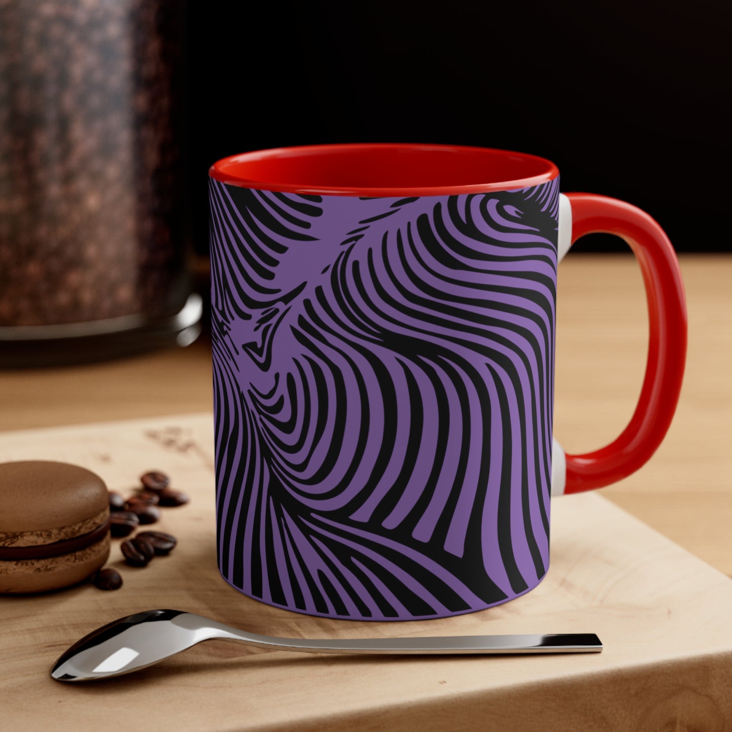 Zebra Swirl on Purple