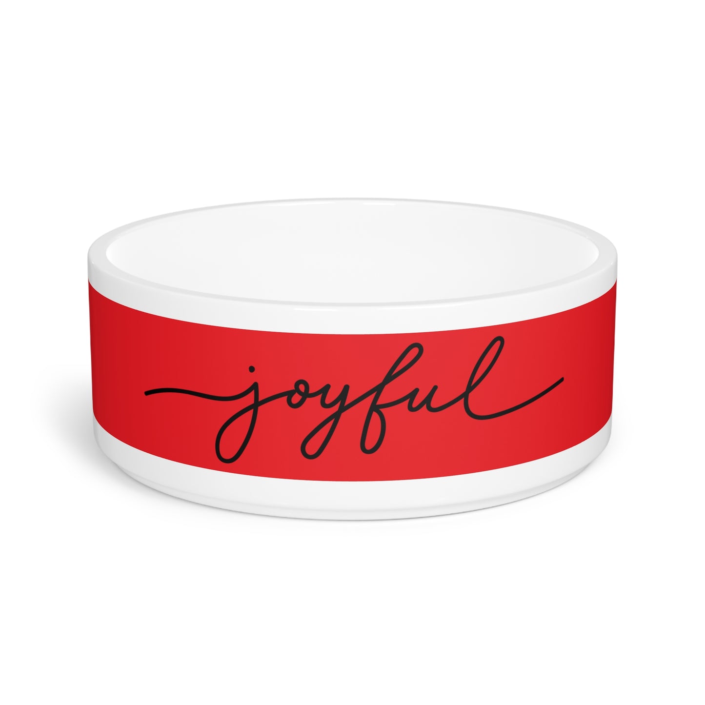 Joyful Bowl on Red