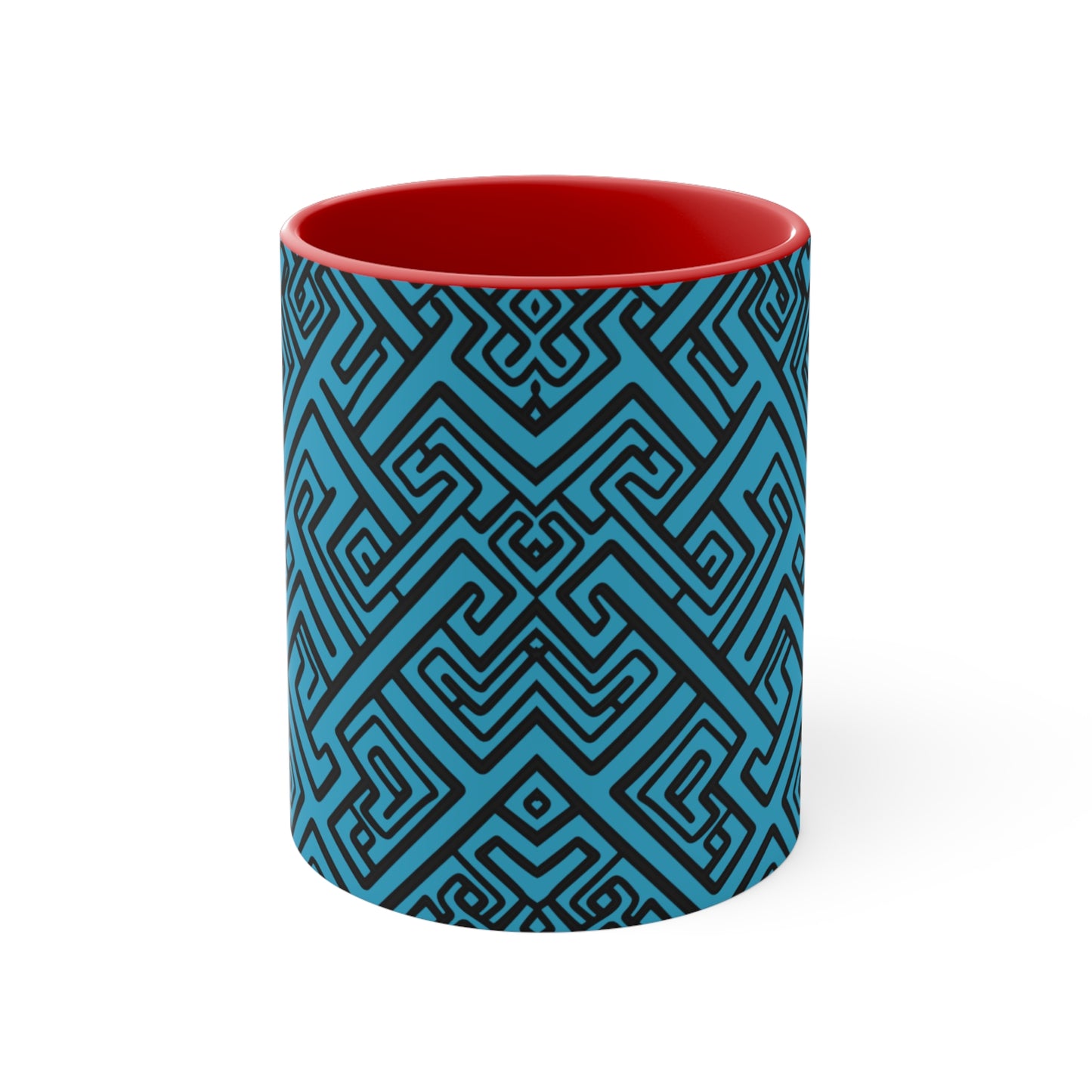 Geometric Hues on Turquoise