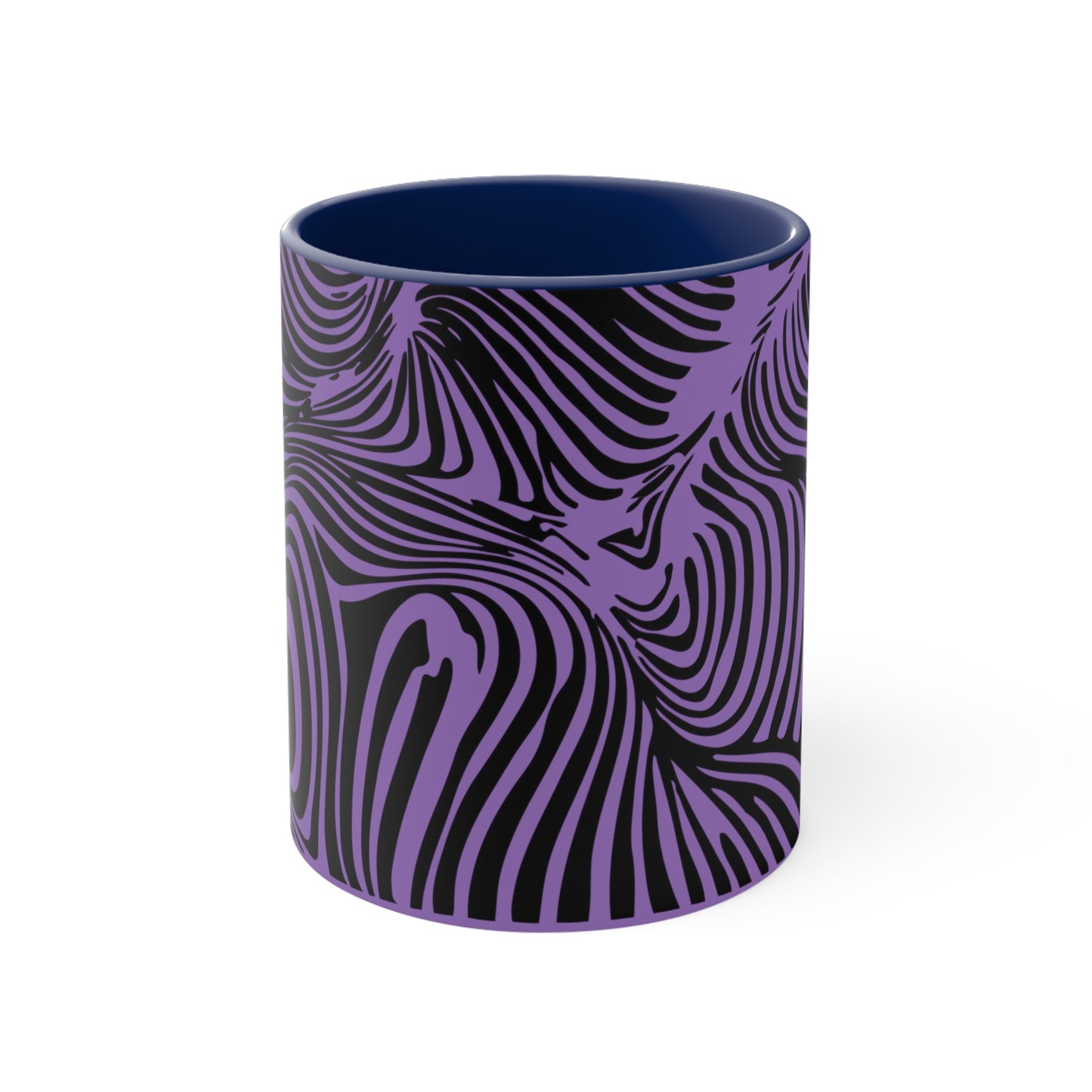 Zebra Swirl on Purple