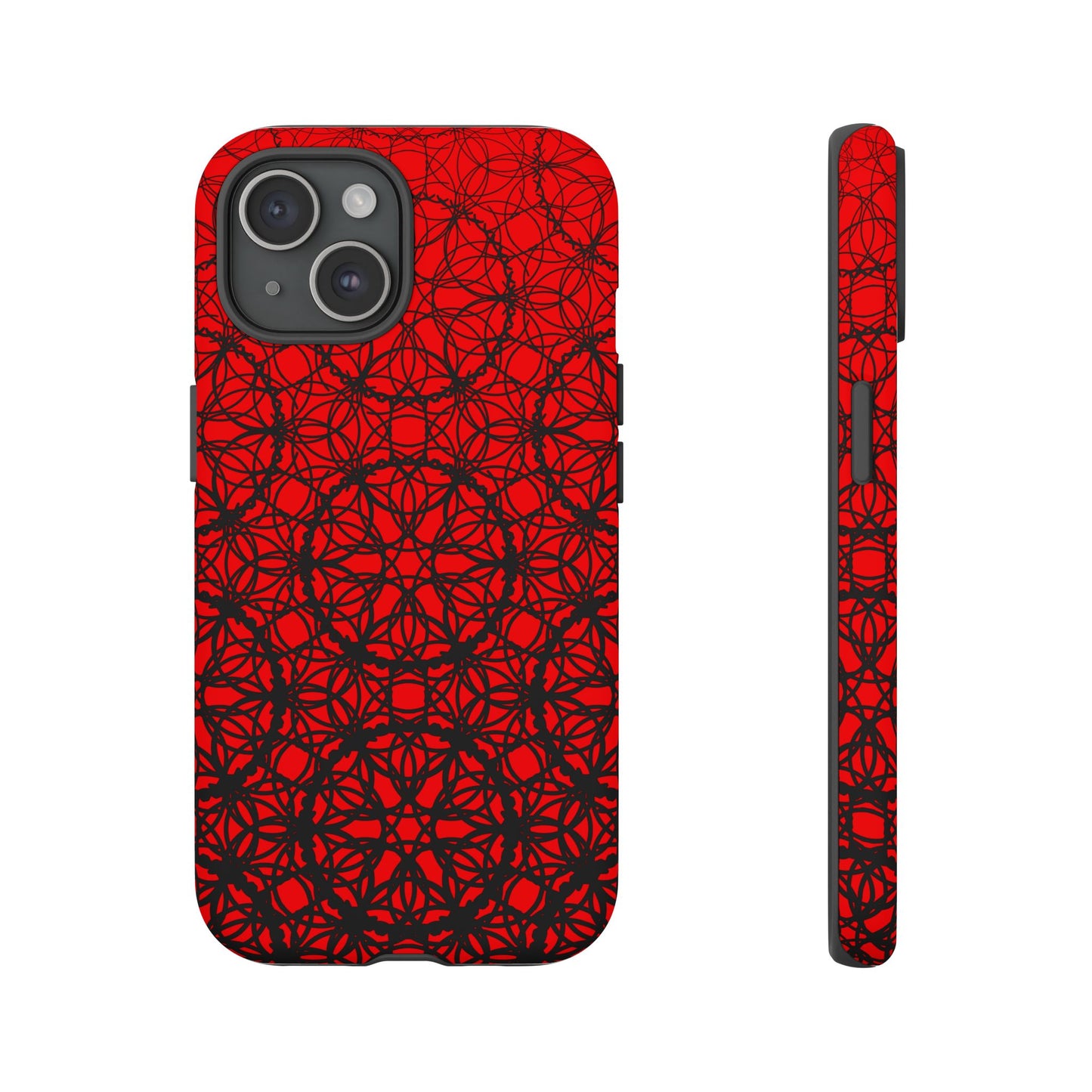 Vibrant Scarlet Fade Pattern - IPhone