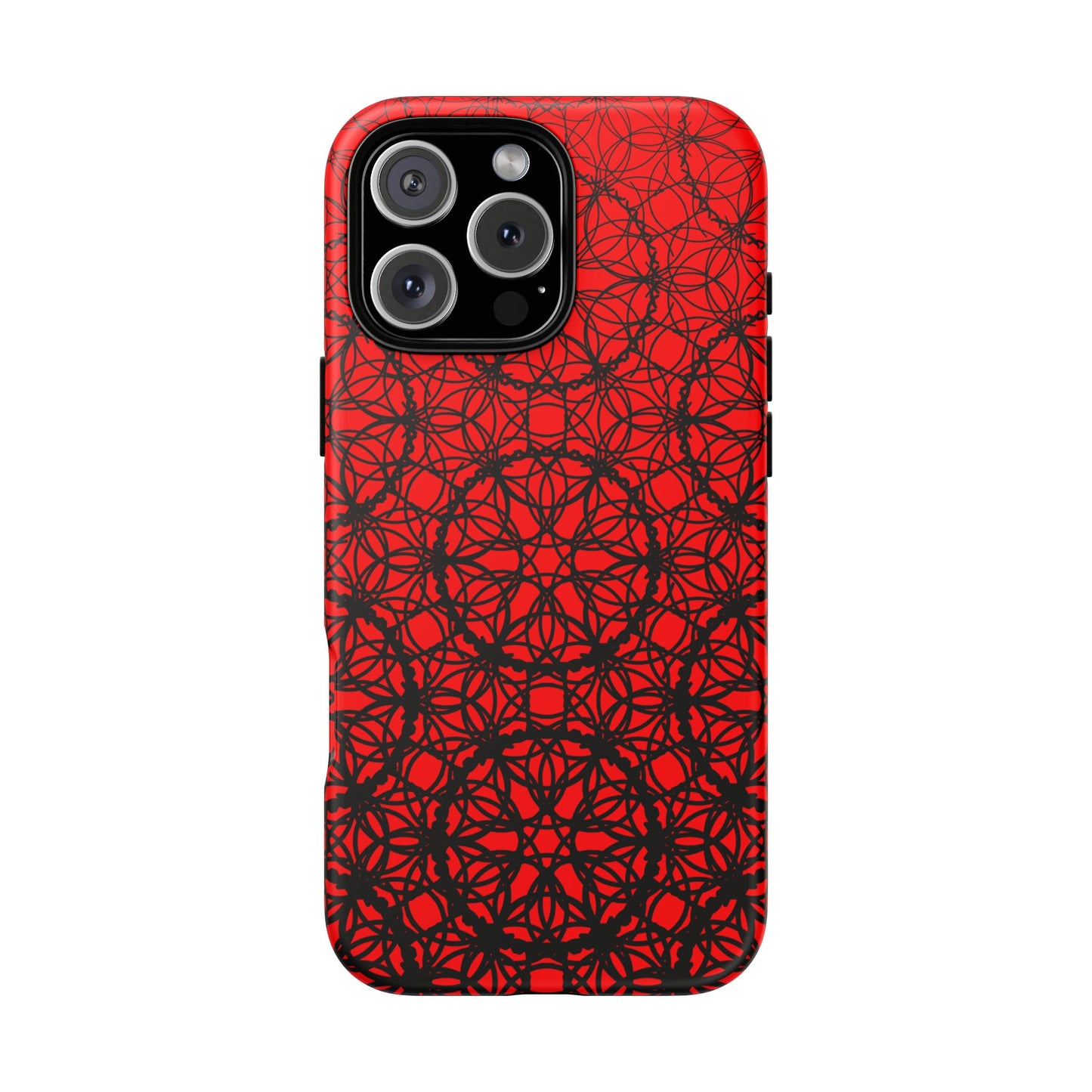 Vibrant Scarlet Fade Pattern - IPhone