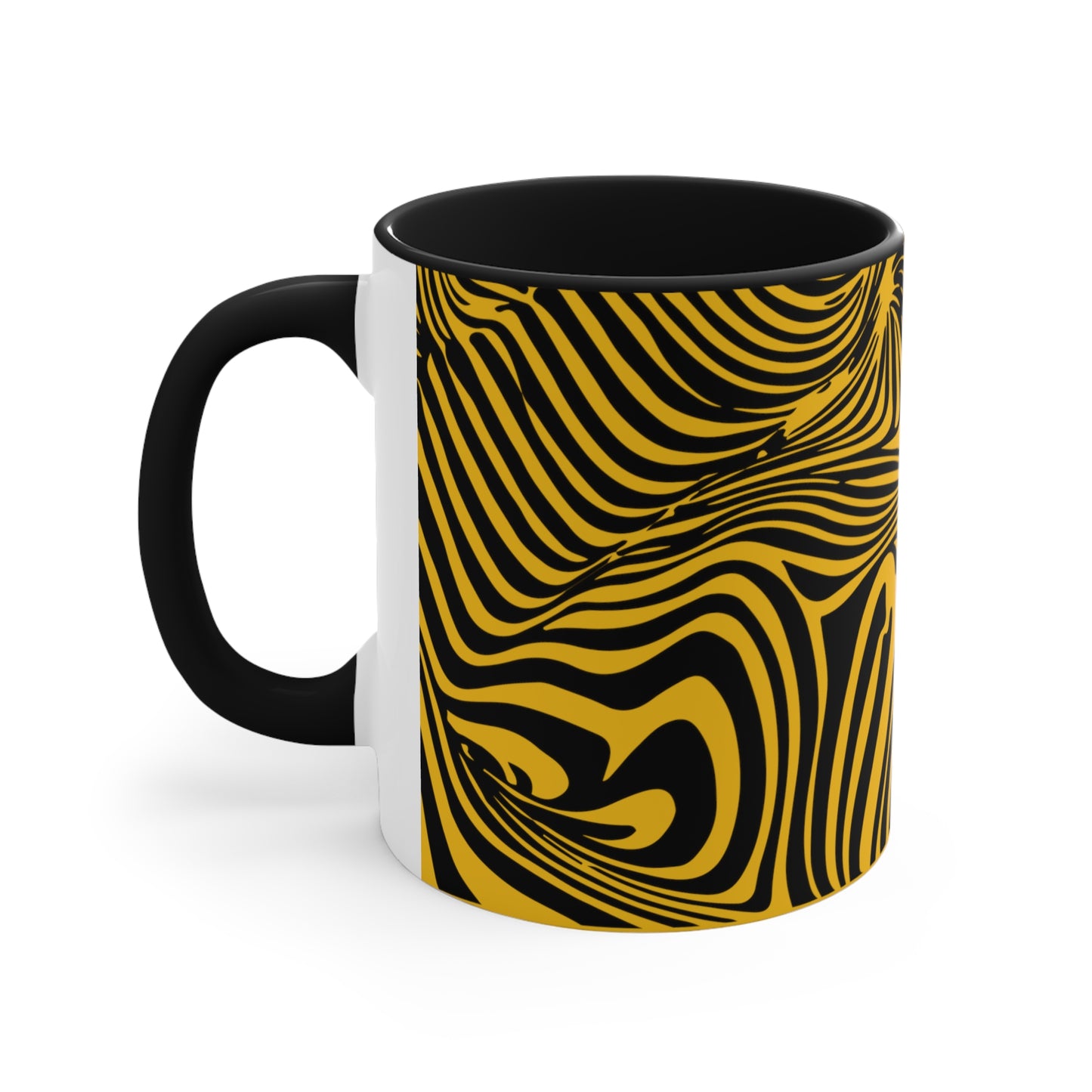 Zebra Swirl on Yellow