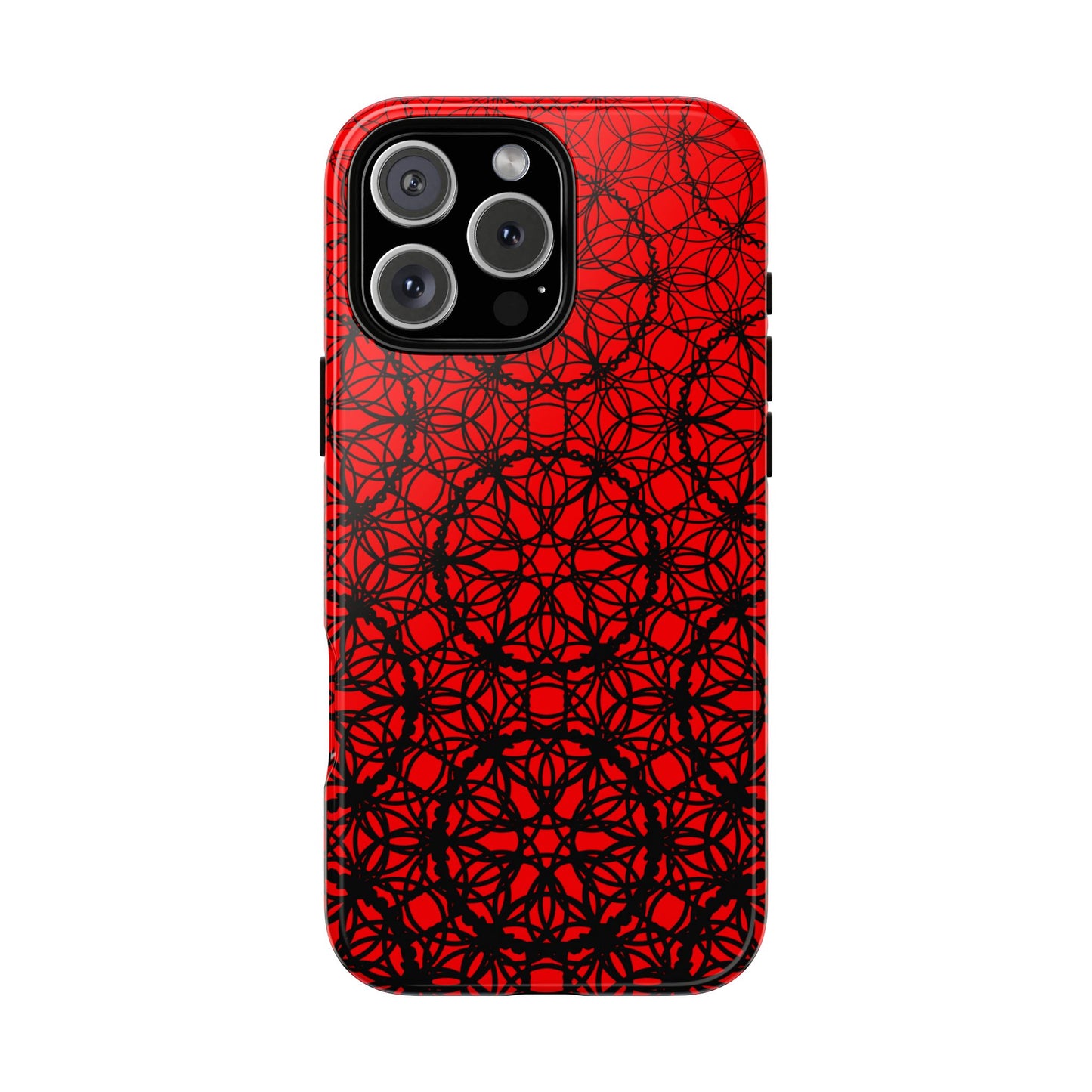 Vibrant Scarlet Fade Pattern - IPhone