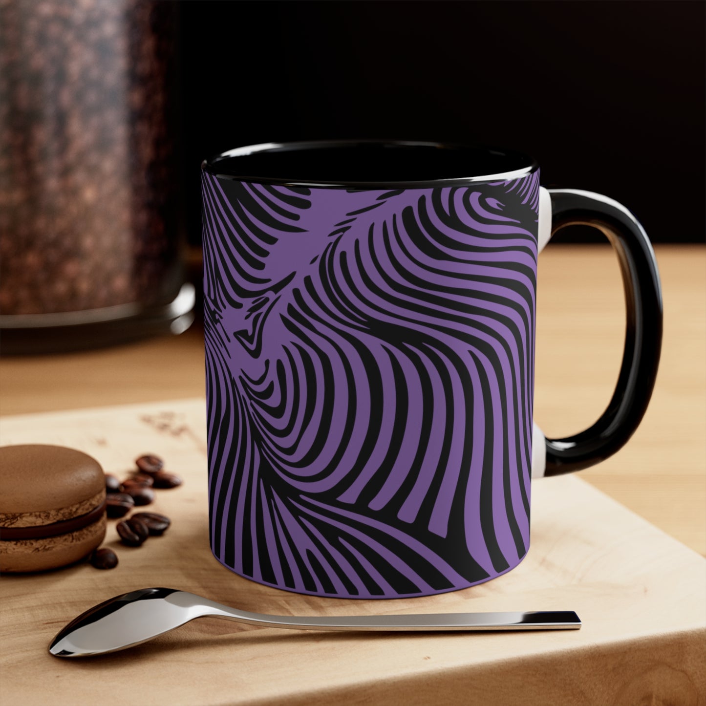 Zebra Swirl on Purple