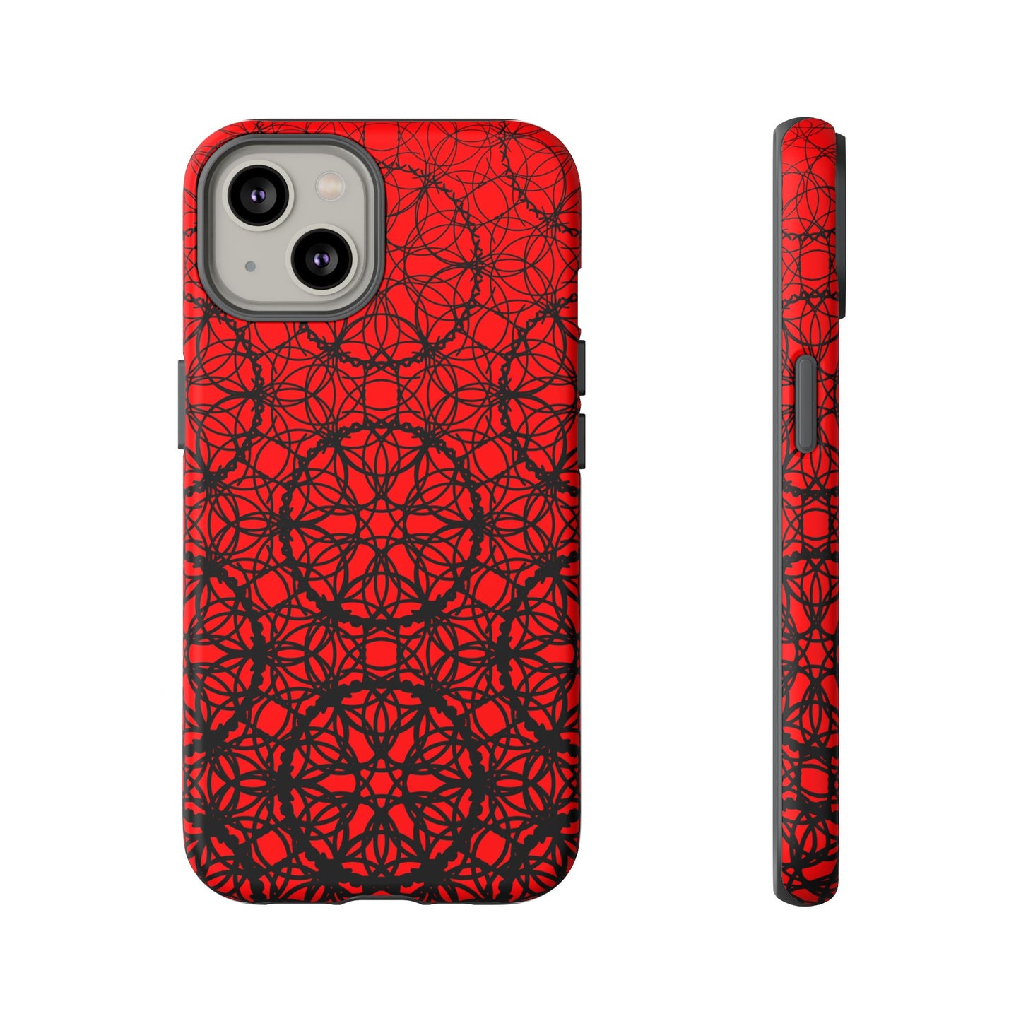 Vibrant Scarlet Fade Pattern - IPhone