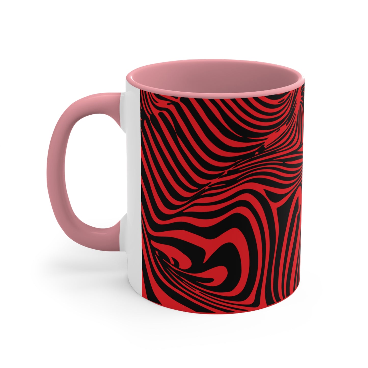 Zebra Swirl on Red