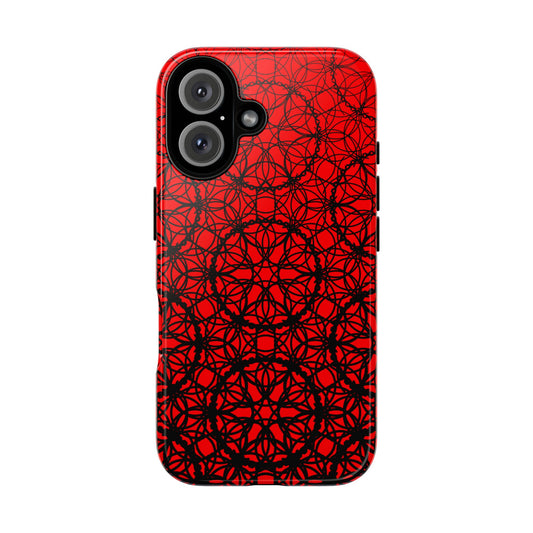 Vibrant Scarlet Fade Pattern - IPhone