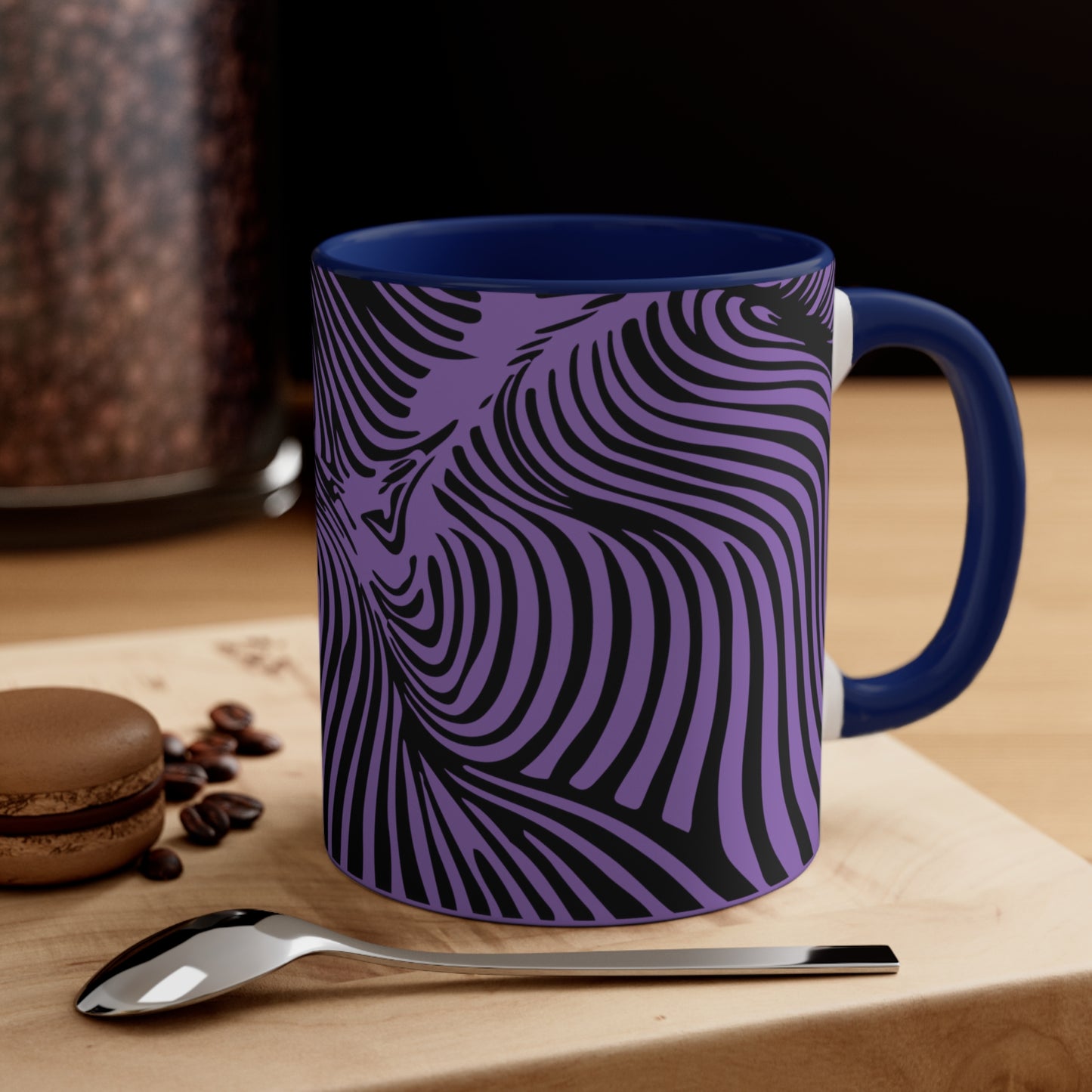 Zebra Swirl on Purple