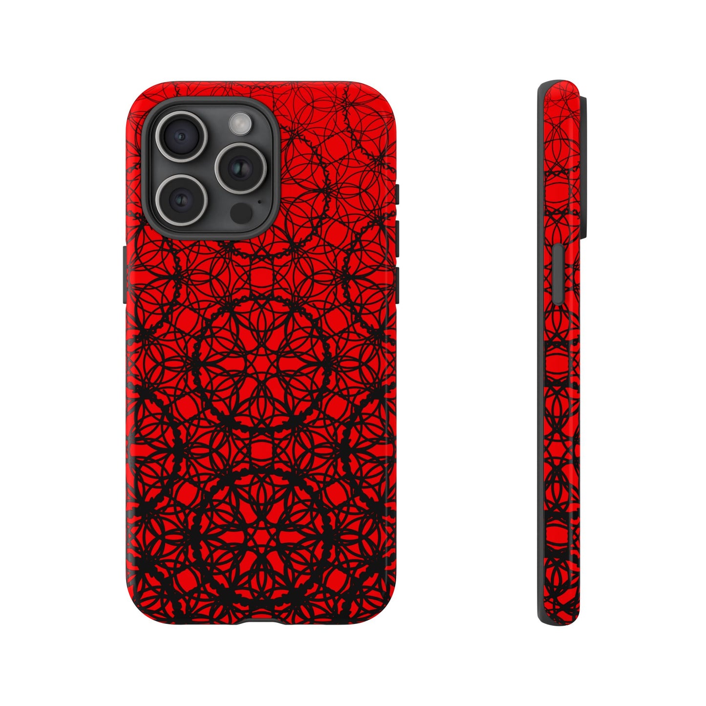 Vibrant Scarlet Fade Pattern - IPhone