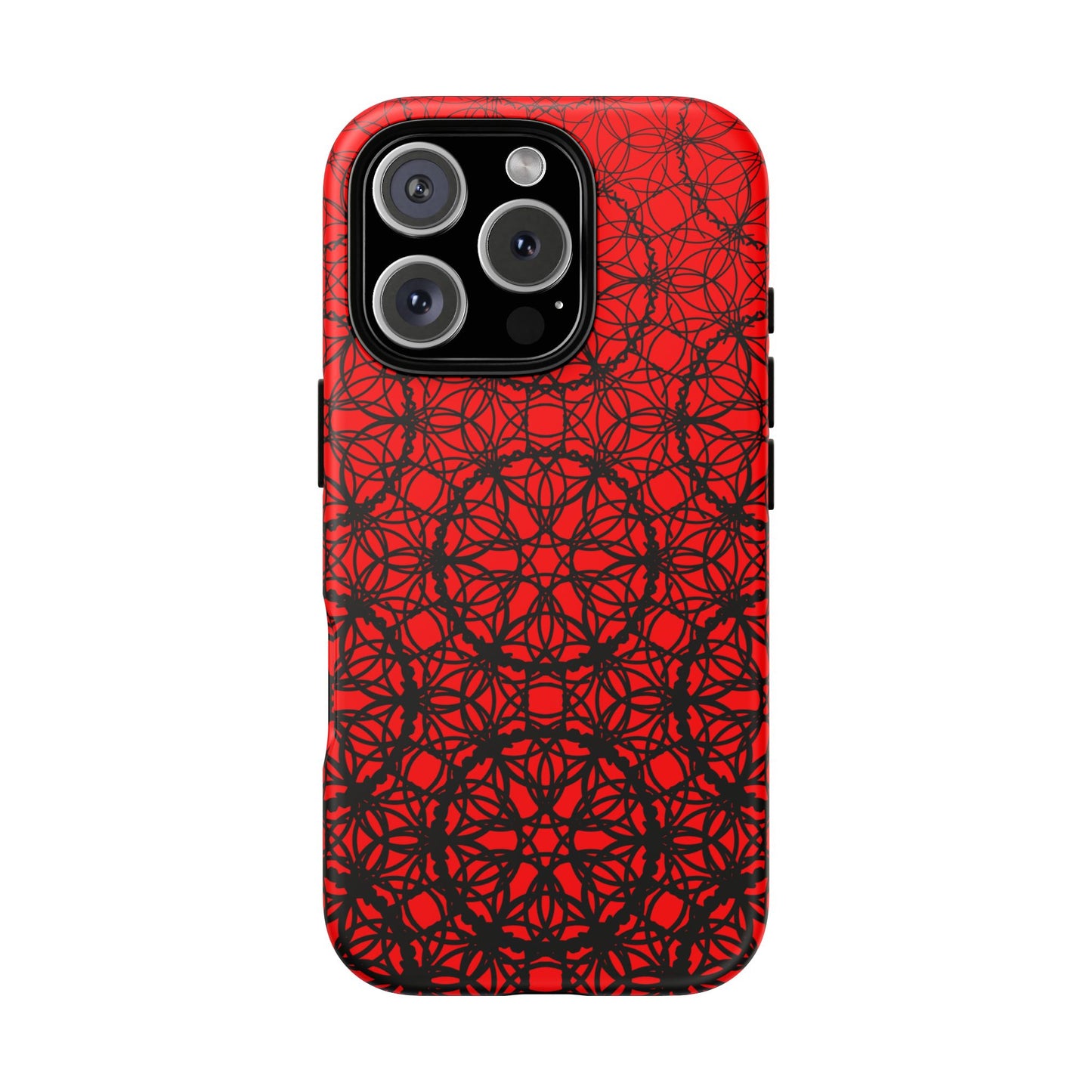 Vibrant Scarlet Fade Pattern - IPhone