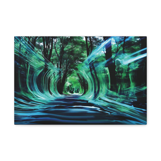 Liquid Forest on Canvas