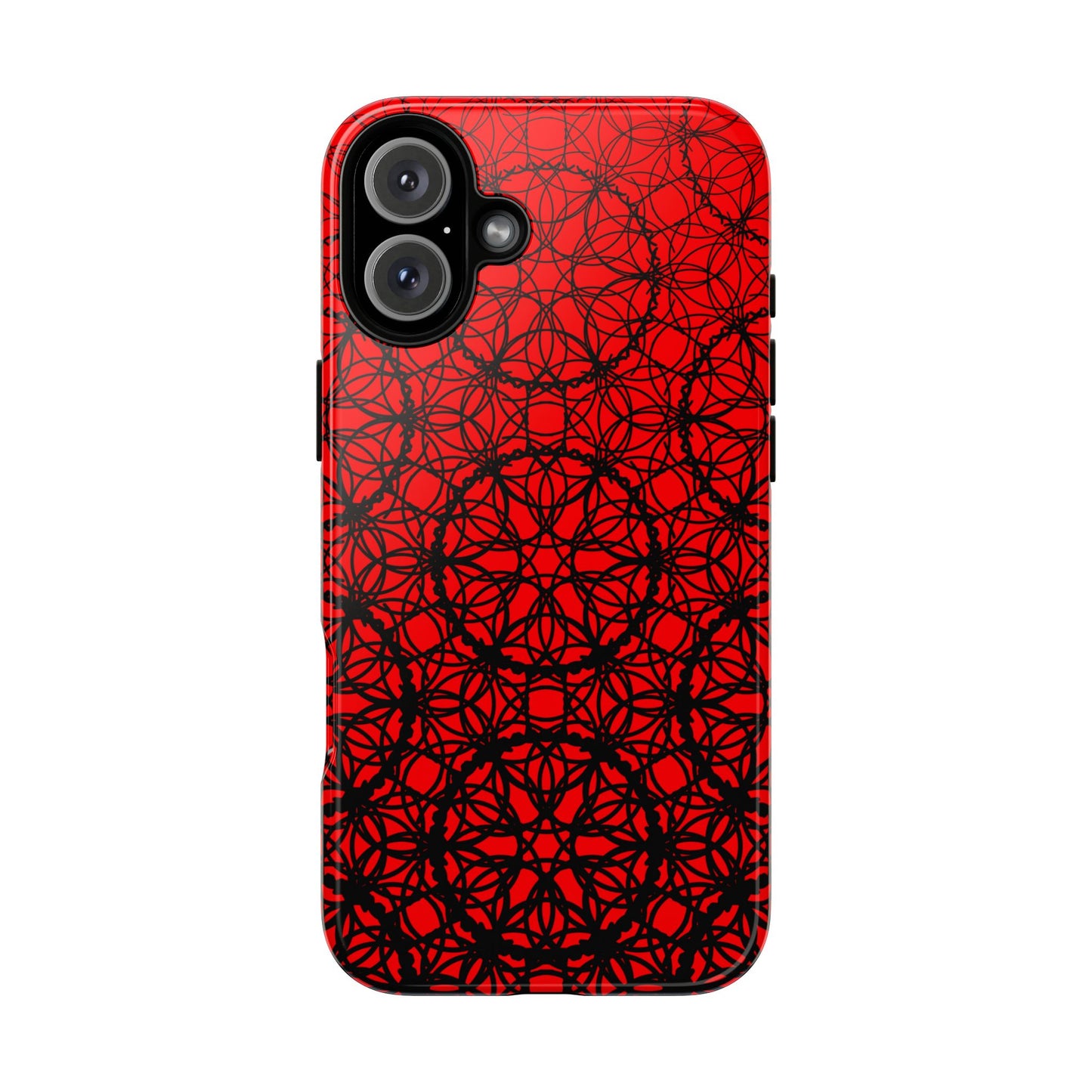 Vibrant Scarlet Fade Pattern - IPhone