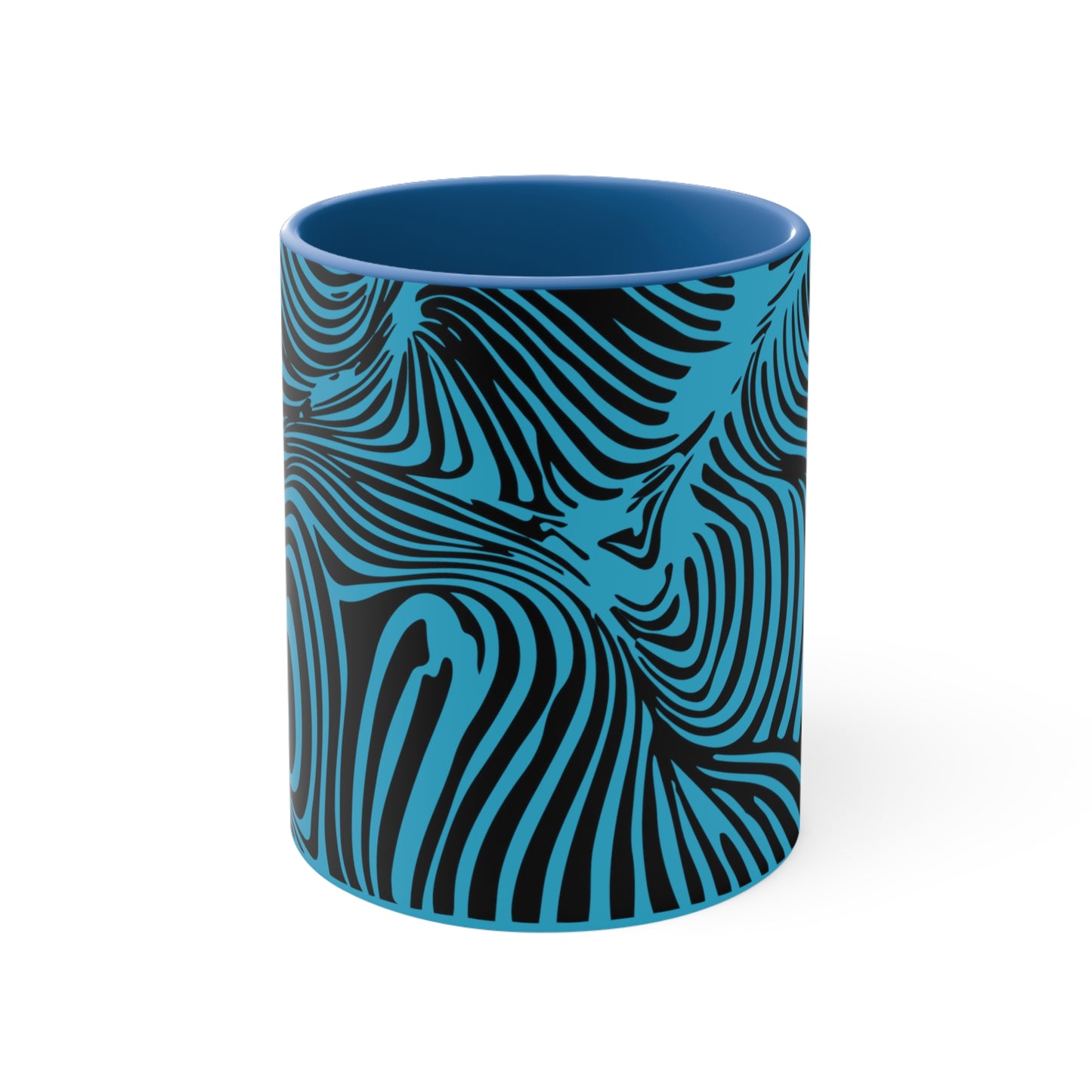 Zebra Swirl on Turquoise