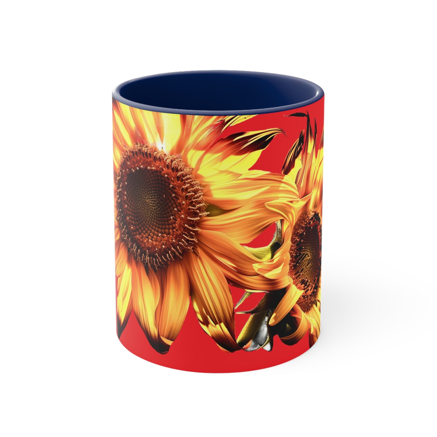 Sunflowers on Red