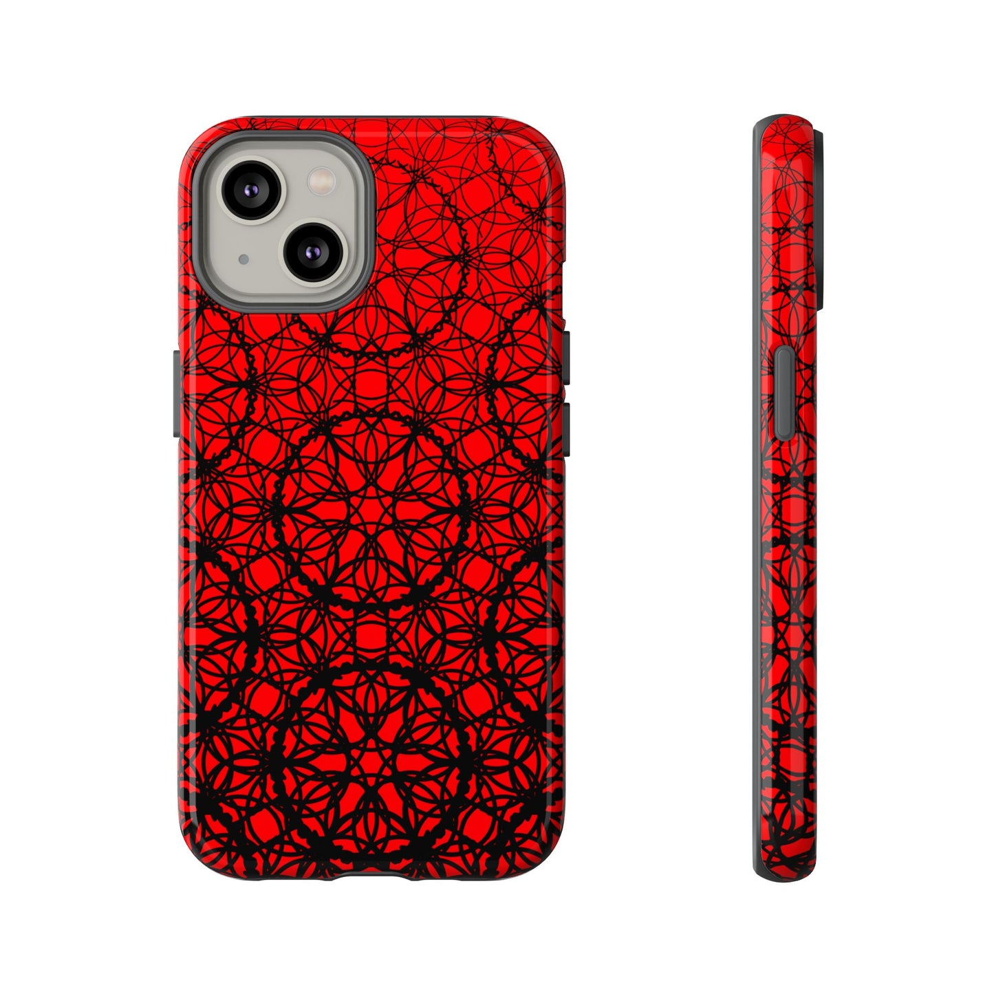 Vibrant Scarlet Fade Pattern - IPhone