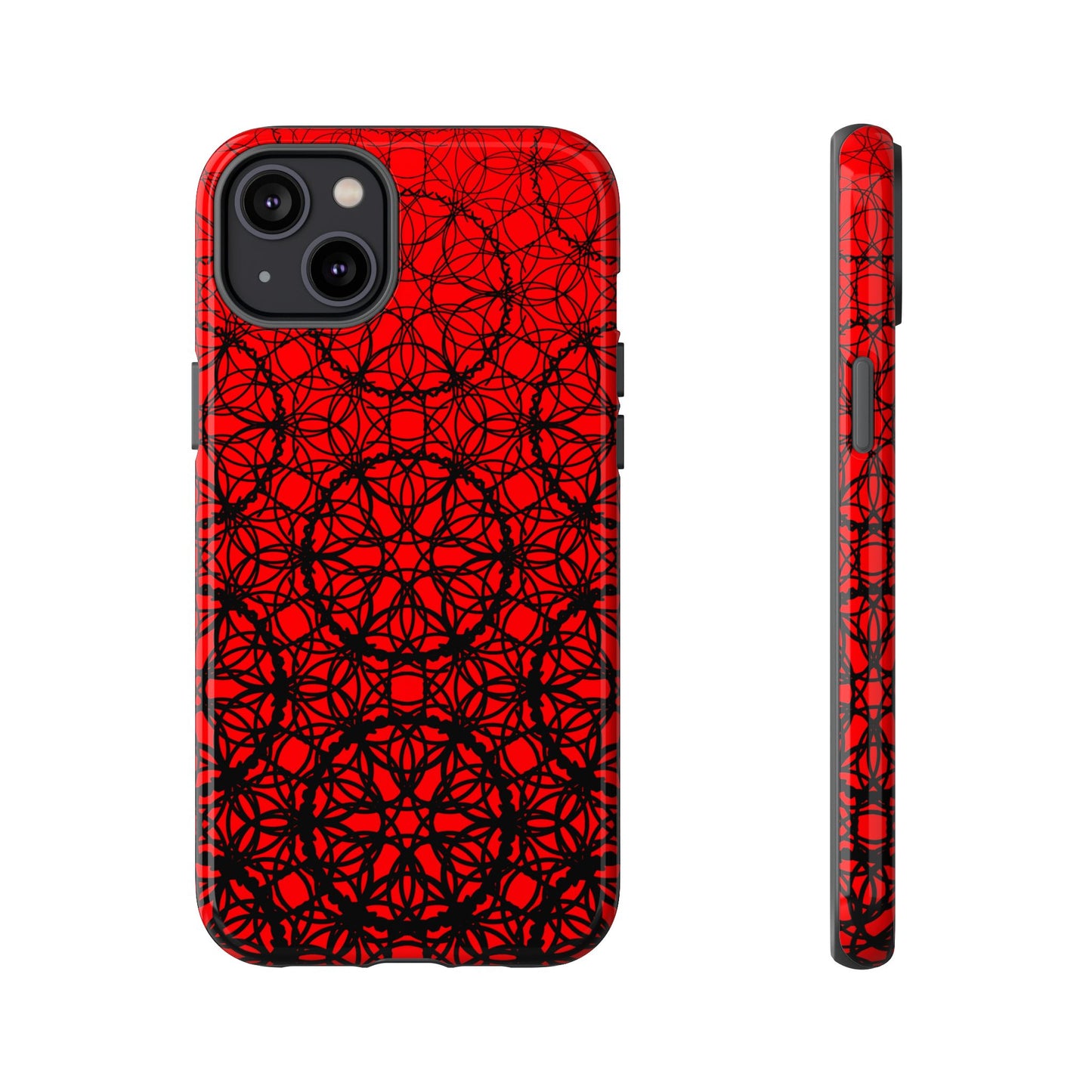 Vibrant Scarlet Fade Pattern - IPhone