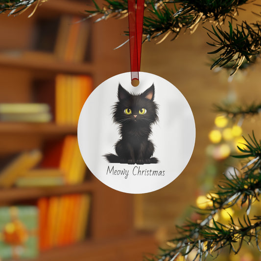 Meowy Christmas Black Cat